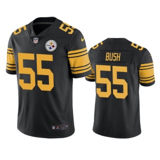 Pittsburgh Steelers Devin Bush Black Color Rush Limited Jersey