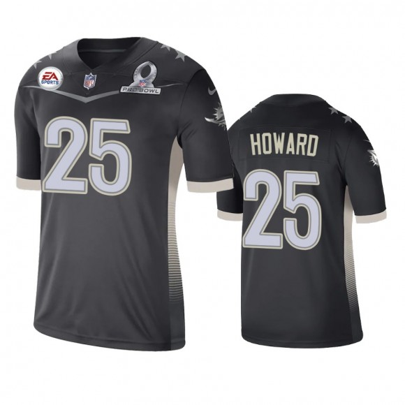 Miami Dolphins Xavien Howard Anthracite 2021 AFC Pro Bowl Game Jersey