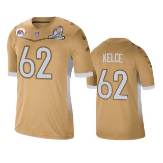 Philadelphia Eagles Jason Kelce Gold 2021 NFC Pro Bowl Game Jersey