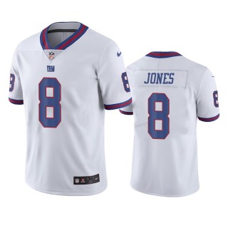 New York Giants Daniel Jones White Color Rush Limited Jersey