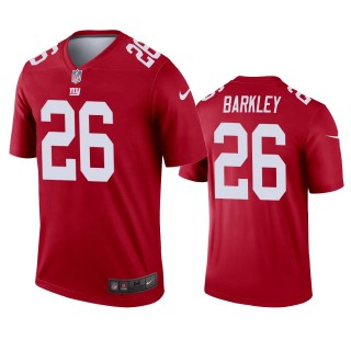New York Giants Saquon Barkley Red Inverted Legend Jersey