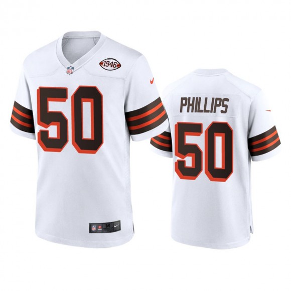 Cleveland Browns Jacob Phillips White 1946 Collection Alternate Game Jersey