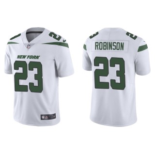 Men's New York Jets James Robinson White Vapor Limited Jersey
