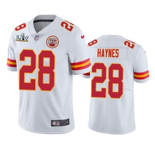 Kansas City Chiefs Abner Haynes White Super Bowl LV Vapor Limited Jersey