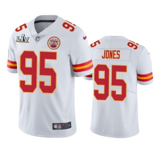 Kansas City Chiefs Chris Jones White Super Bowl LV Vapor Limited Jersey