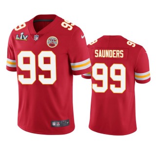 Kansas City Chiefs Khalen Saunders Red Super Bowl LV Vapor Limited Jersey