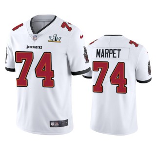 Tampa Bay Buccaneers Ali Marpet White Super Bowl LV Vapor Limited Jersey