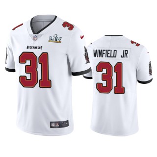 Tampa Bay Buccaneers Antoine Winfield Jr. White Super Bowl LV Vapor Limited Jersey