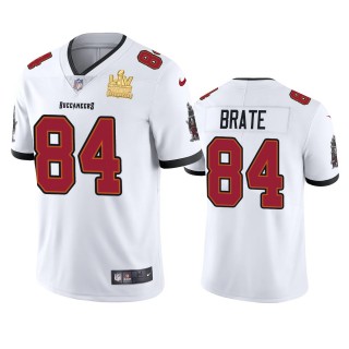 Tampa Bay Buccaneers Cameron Brate White Super Bowl LV Champions Vapor Limited Jersey