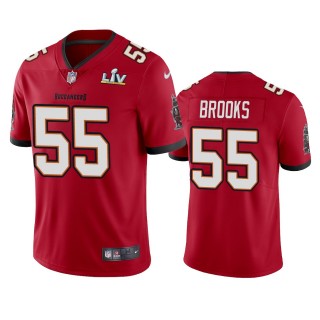 Tampa Bay Buccaneers Derrick Brooks Red Super Bowl LV Vapor Limited Jersey