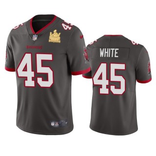 Tampa Bay Buccaneers Devin White Pewter Super Bowl LV Champions Vapor Limited Jersey