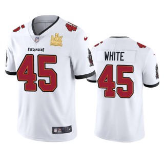 Tampa Bay Buccaneers Devin White White Super Bowl LV Champions Vapor Limited Jersey