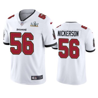 Tampa Bay Buccaneers Hardy Nickerson White Super Bowl LV Vapor Limited Jersey