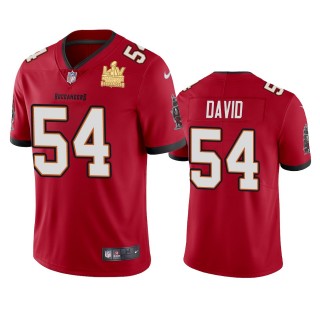 Tampa Bay Buccaneers Lavonte David Red Super Bowl LV Champions Vapor Limited Jersey