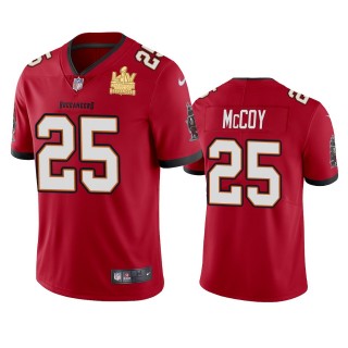 Tampa Bay Buccaneers LeSean McCoy Red Super Bowl LV Champions Vapor Limited Jersey