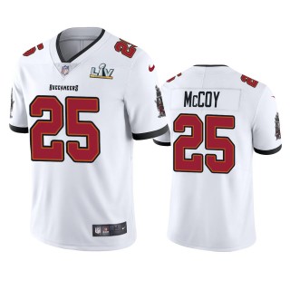 Tampa Bay Buccaneers LeSean McCoy White Super Bowl LV Vapor Limited Jersey