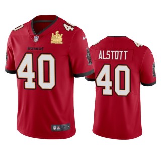 Tampa Bay Buccaneers Mike Alstott Red Super Bowl LV Champions Vapor Limited Jersey