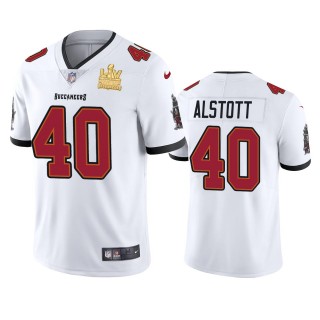 Tampa Bay Buccaneers Mike Alstott White Super Bowl LV Champions Vapor Limited Jersey