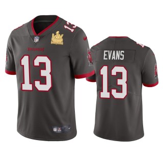 Tampa Bay Buccaneers Mike Evans Pewter Super Bowl LV Champions Vapor Limited Jersey
