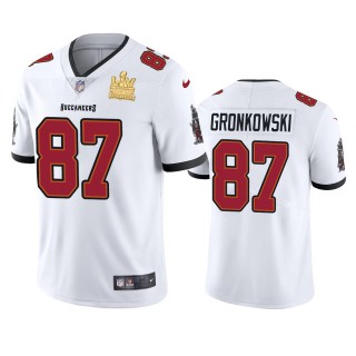 Tampa Bay Buccaneers Rob Gronkowski White Super Bowl LV Champions Vapor Limited Jersey