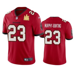 Tampa Bay Buccaneers Sean Murphy-Bunting Red Super Bowl LV Champions Vapor Limited Jersey