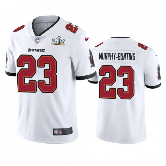 Tampa Bay Buccaneers Sean Murphy-Bunting White Super Bowl LV Vapor Limited Jersey