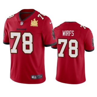 Tampa Bay Buccaneers Tristan Wirfs Red Super Bowl LV Champions Vapor Limited Jersey