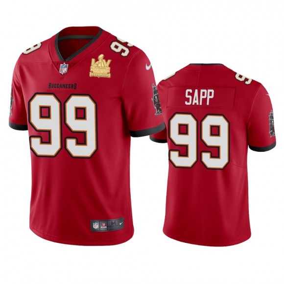Tampa Bay Buccaneers Warren Sapp Red Super Bowl LV Champions Vapor Limited Jersey