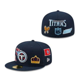 Men Tennessee Titans Navy Team Local 59FIFTY Fitted Hat
