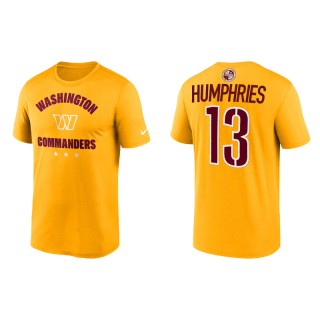 Adam Humphries Commanders Name & Number Gold T-Shirt