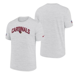 Men's Arizona Cardinals White Velocity Athletic Stack Performance T-Shirt