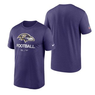 Men's Baltimore Ravens Purple Infographic Performance T-Shirt