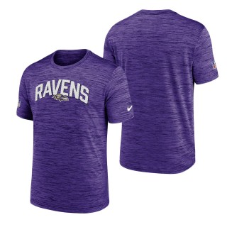 Men's Baltimore Ravens Purple Velocity Athletic Stack Performance T-Shirt