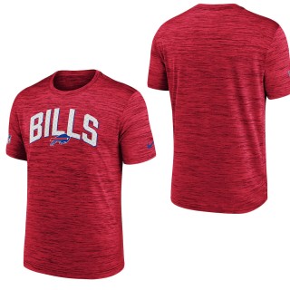 Men's Buffalo Bills Red Velocity Athletic Stack Performance T-Shirt