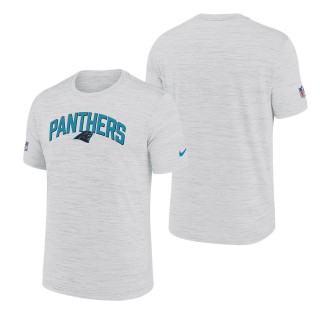 Men's Carolina Panthers White Velocity Athletic Stack Performance T-Shirt