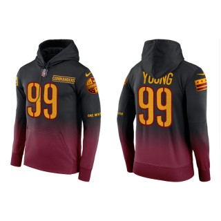 Chase Young Commanders Color Crash Burgundy Hoodie
