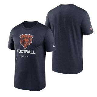 Men's Chicago Bears Navy Infographic Performance T-Shirt