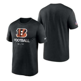 Men's Cincinnati Bengals Black Infographic Performance T-Shirt