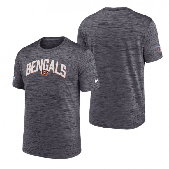 Men's Cincinnati Bengals Black Velocity Athletic Stack Performance T-Shirt
