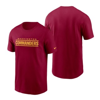 Washington Commanders Burgundy Wordmark T-Shirt