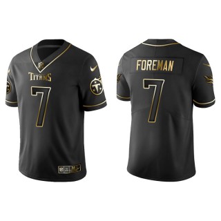 Men's D'Onta Foreman Tennessee Titans Black Golden Edition Jersey