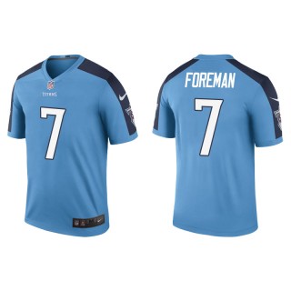 Men's D'Onta Foreman Tennessee Titans Light Blue Color Rush Legend Jersey