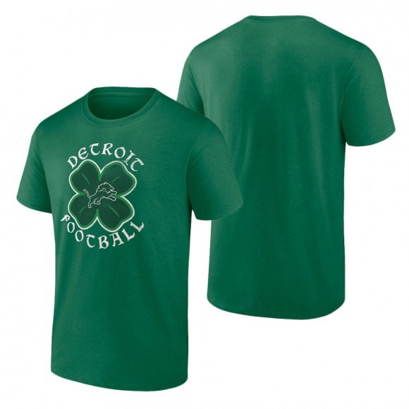 Men's Detroit Lions Kelly Green St. Patrick's Day Celtic T-Shirt