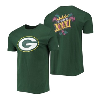 Green Bay Packers New Era Green Patch Up Collection Super Bowl XXXI T-Shirt