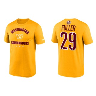 Kendall Fuller Commanders Name & Number Gold T-Shirt