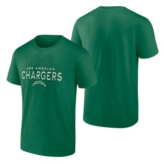 Men's Los Angeles Chargers Kelly Green Celtic Knot T-Shirt