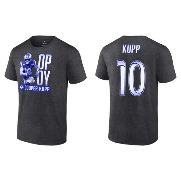 2021 NFL Offensive Player of the Year Rams Cooper Kupp Charcoal T-Shirt