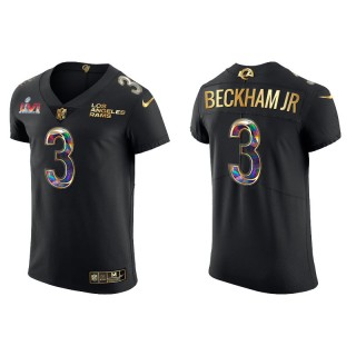 Super Bowl LVI Champions Rams Odell Beckham Jr. Black Diamond Jersey