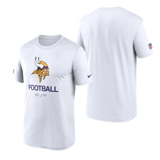 Men's Minnesota Vikings White Infographic Performance T-Shirt