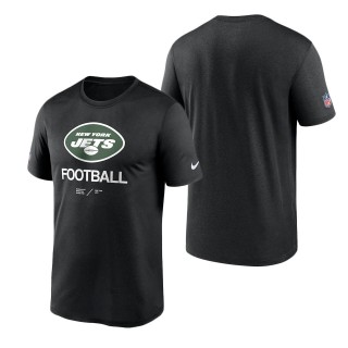 Men's New York Jets Black Infographic Performance T-Shirt